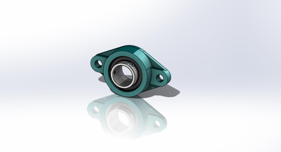 thumbnail image 2 of Labwork UCF208-24 Pillow Block Flange Bearing - 1-1/2" Bore, 4-Bolt, Solid Cast Iron (2 Pcs) 2 of 6