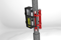 Lamppost climbing robot