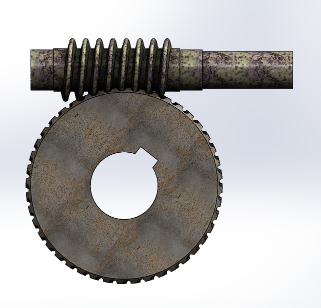worm and worm gear 3D CAD Model Library GrabCAD
