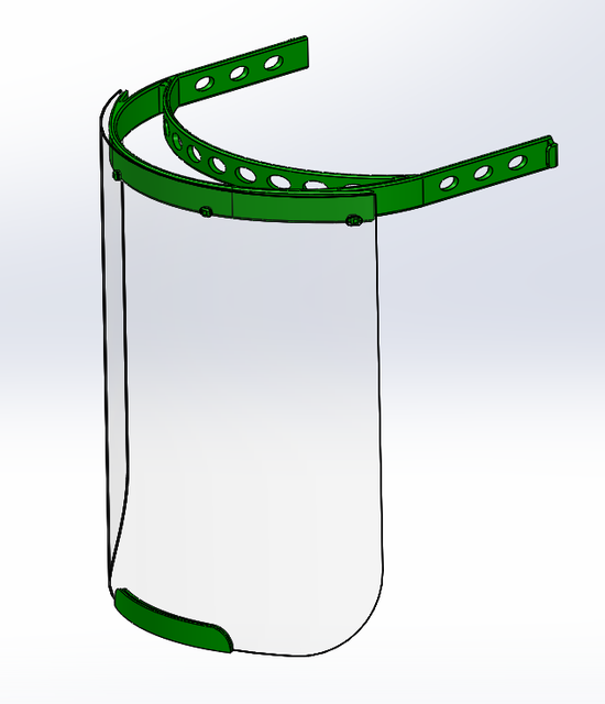 Reusable face shield free project