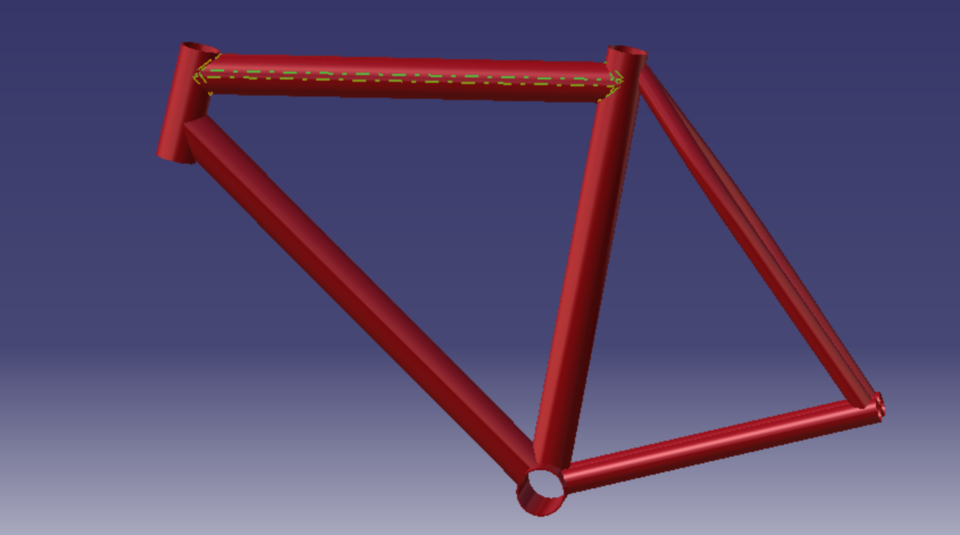 cycle frame 3D CAD Model Library GrabCAD