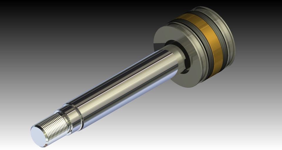 Hydraulic cylinder 3D CAD Model Library GrabCAD