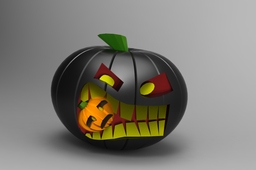 Crazy halloween pumpkin