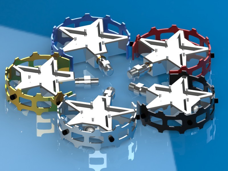 Bike Pedal 3D CAD Model Library GrabCAD