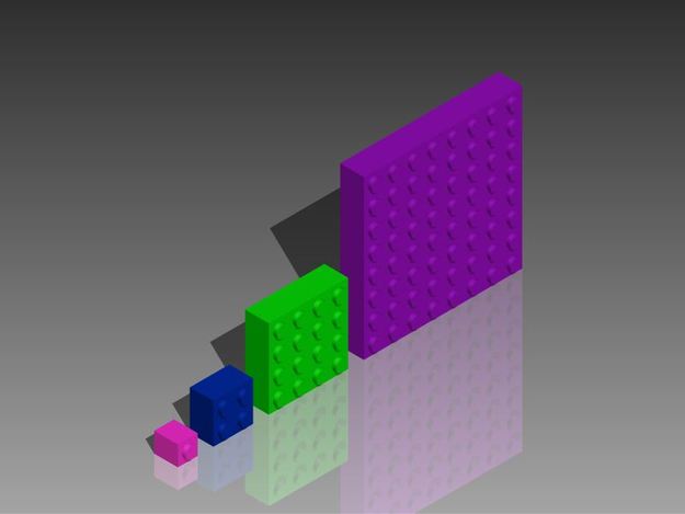 Lego with Parameters - Autodesk Inventor, STL, STEP / IGES - 3D CAD ...