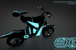 Exobike fenders - final predator swan version ;) -