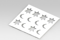 Model sheet metal stamping with - Modelo de Chapa metalica com estampo 