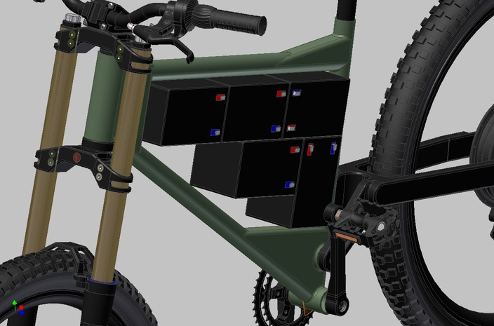 Electrical bike frame 2012-1