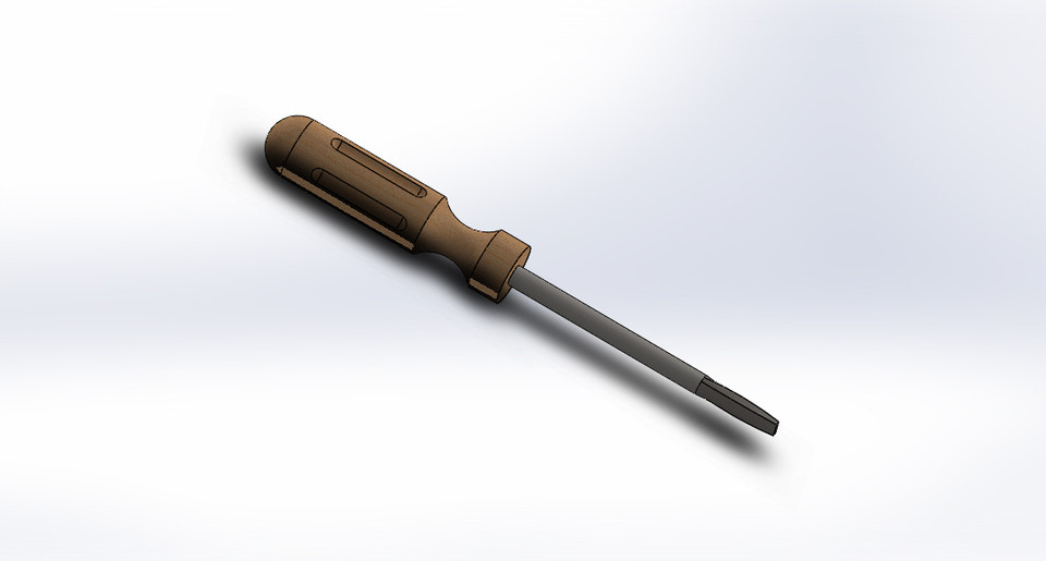 Screw driver 3D CAD Model Library GrabCAD