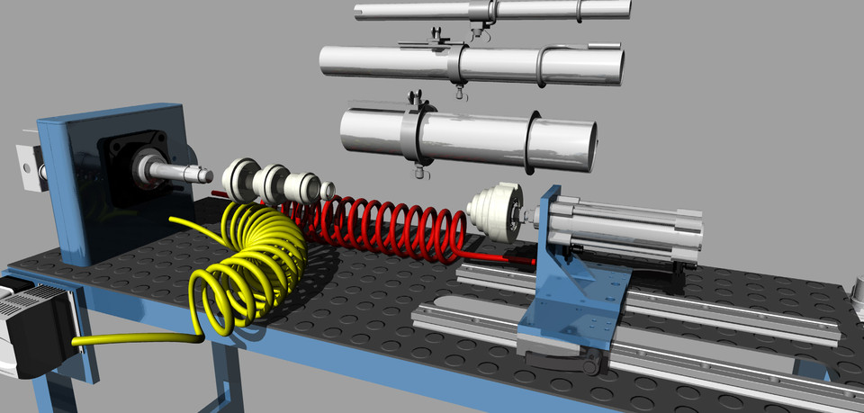 Enrolador de mangueira PU. PU hose winder