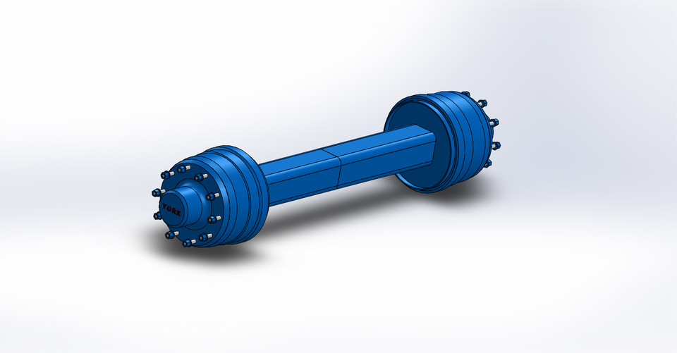 York Axle Suspension Assembly 3D CAD Model Library GrabCAD