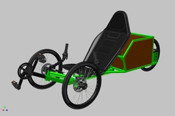 Flak Bicycle with electric motor