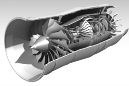 High Bypass Turbofan (3 Spool, 4:1 ratio)