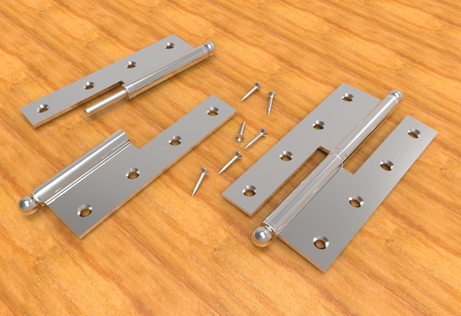 hinges 3D CAD Model Library GrabCAD