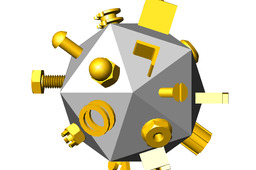 icosaedro de piezas