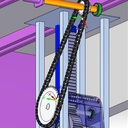 workbench Table height adjustment mechanism sprocket_gears_rack