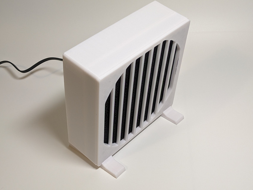 PC Case Fan Fume Extractor Housing 3D CAD Model Library GrabCAD