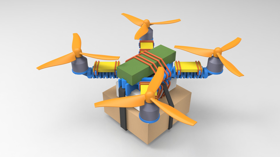 Experimental Quadcopter Airframe