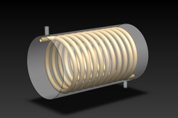 Request: Basic Idea Helically coiled heat exchanger with zigzag tube