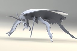 Cockroach, Palmetto Bug, wood craft puzzle, bugs, 3d model, puzzle, sheetmetal
