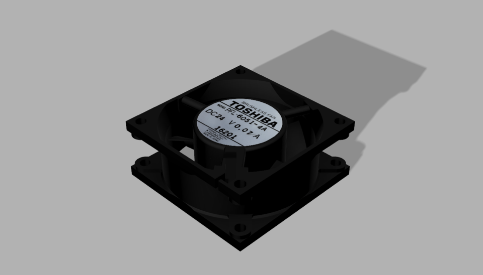 Toshiba PFL-6051-4A Brushless Fan