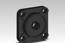 UCF204 Square Flanged Cast Housing Mounted Bearings 20mm Shaft