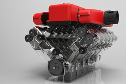 KeyShot 3D Rendering Competition (Ferrari Engine)