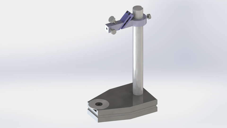 Squarnes Check Indicator Stand 3D CAD Model Library GrabCAD