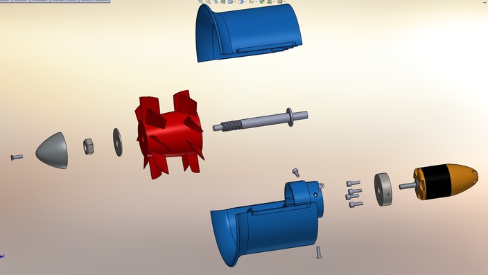 Two Stage 90mm Electric Ducted Fan