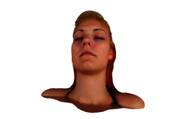 Close range face photo scan