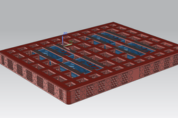 Laptop cooling stand with 4 fans