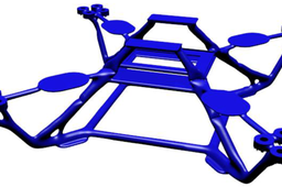 120mm Quadcopter frame V03 using Topology optimization Generate