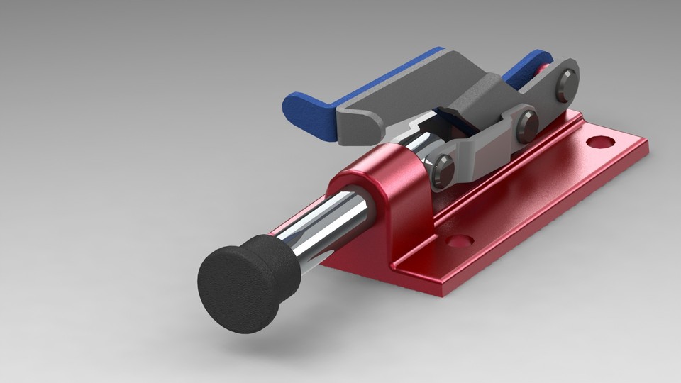 Toggle clamp 3D CAD Model Library GrabCAD