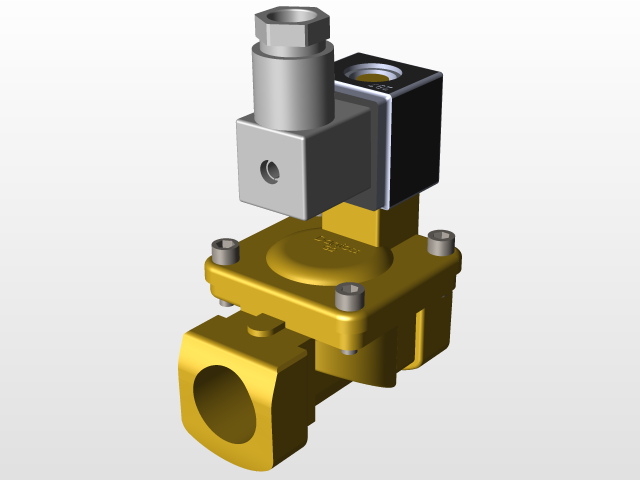 042U4032 Solenoid valve danfoss 3D CAD Model Library