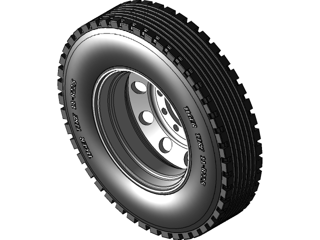 Big Rig Wheel Vector Free CAD Designs, Files & 3D Models | The GrabCAD Community Library
