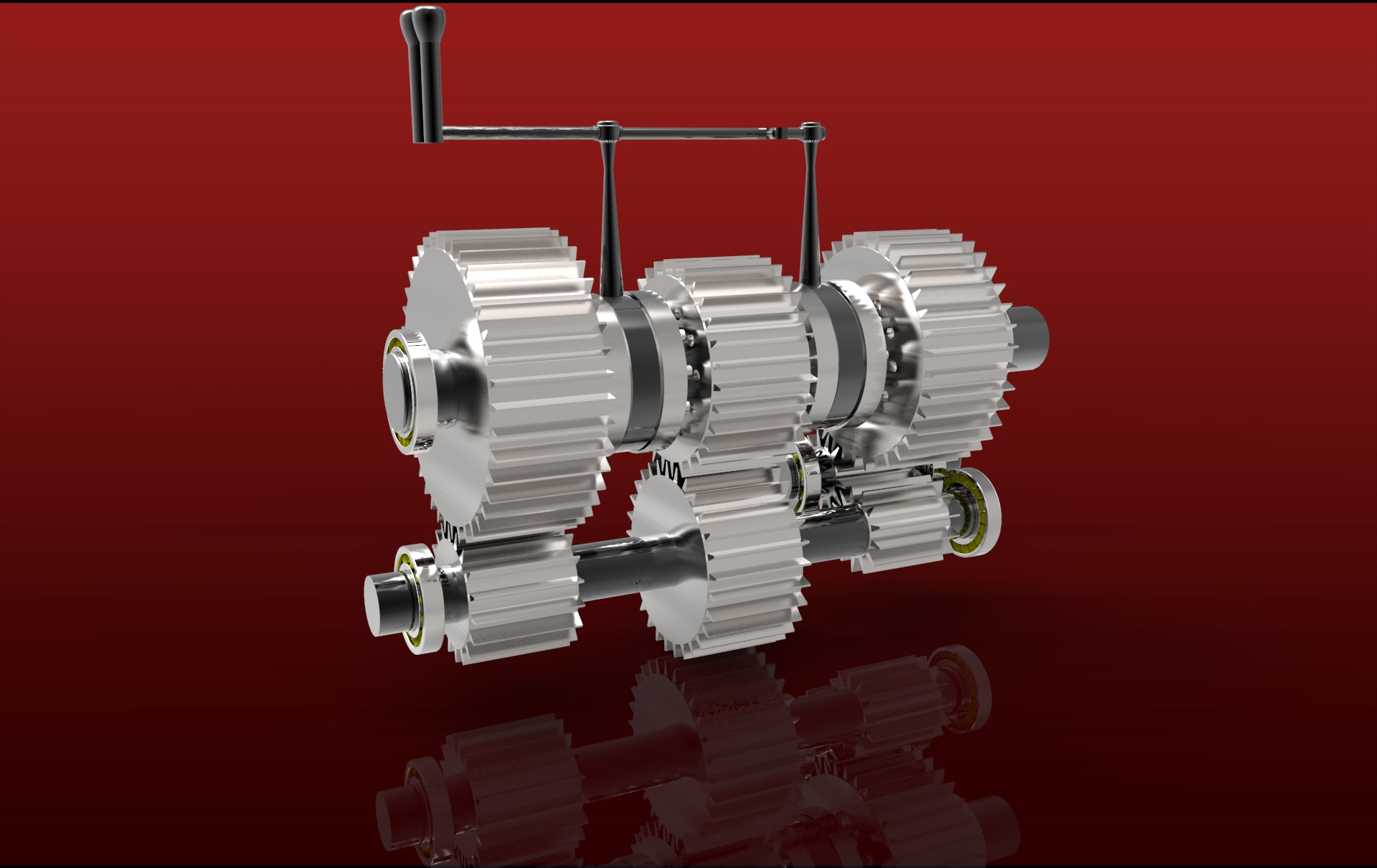 齿轮箱-3d模型
