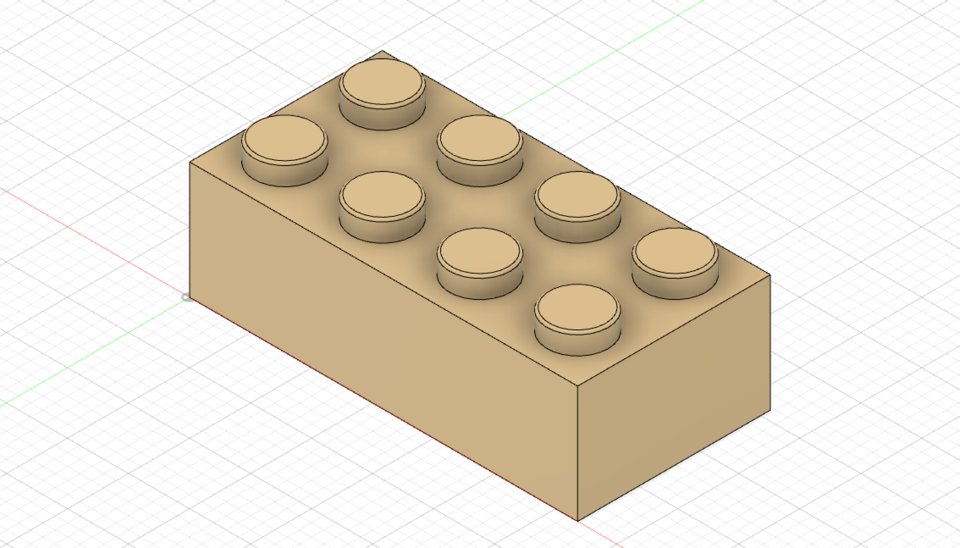 Lego Block 3D CAD Model Library GrabCAD