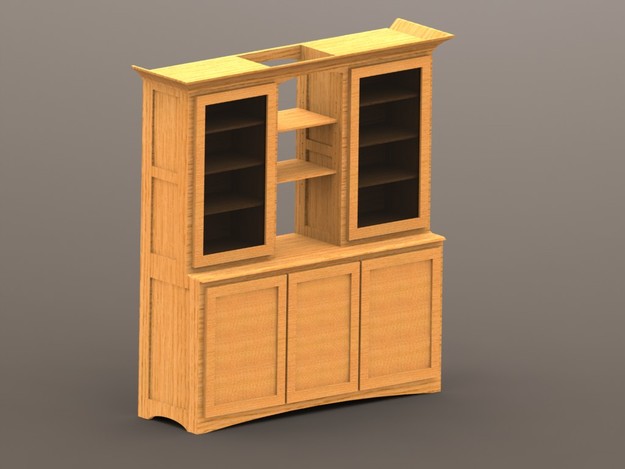 Mission Style Hutch