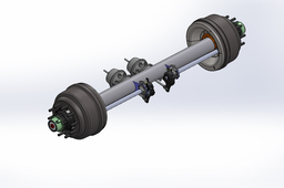 77.5 in track trailer axle