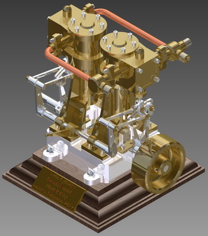 Twin Cylinder Steam Engine
