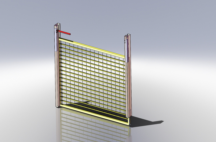Securiry Remote Controled Newsstand Door