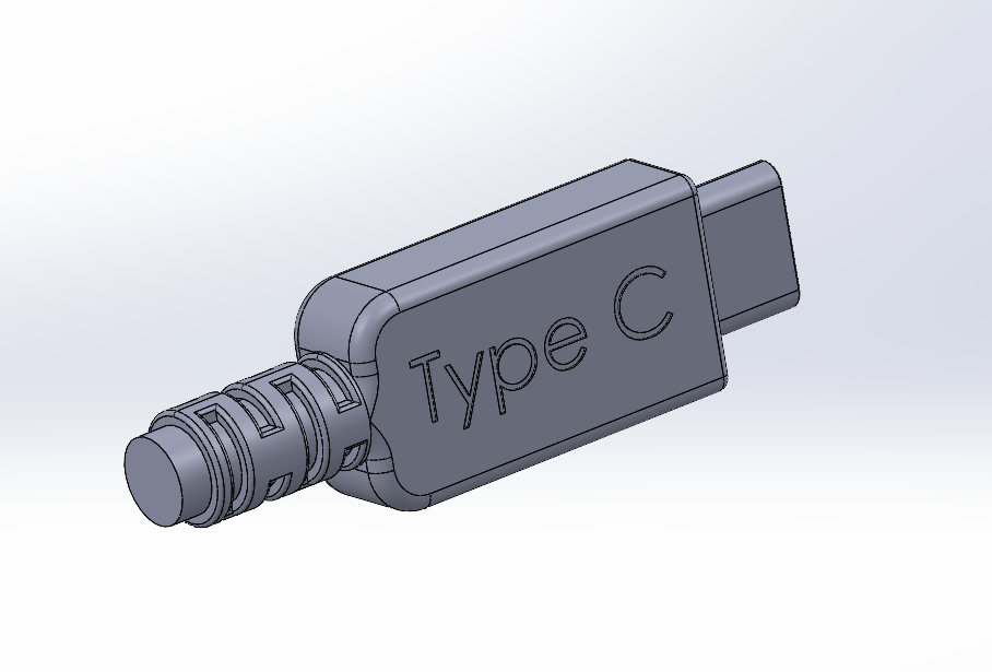 USBCTYPEMALE 3D CAD Model Library GrabCAD