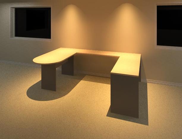Desk - U Shaped/Cubicle Stlye