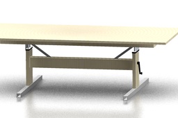 Height adjusting table concept