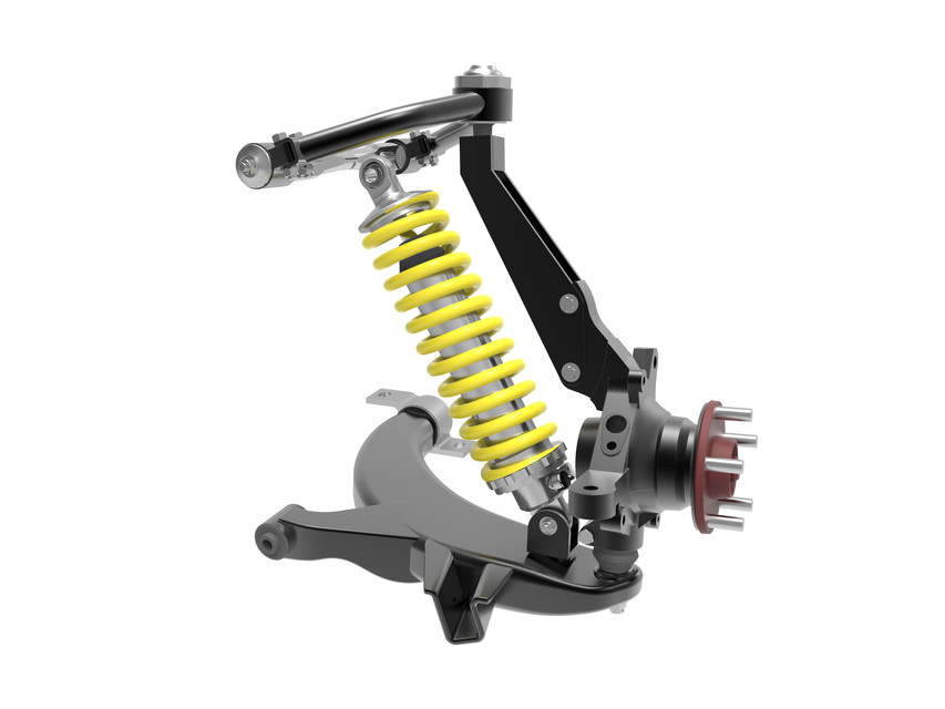 Suspension with Subaru Spindle 3D CAD Model Library GrabCAD