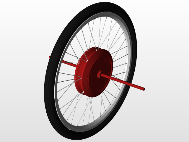 bicicletta 3d autocad