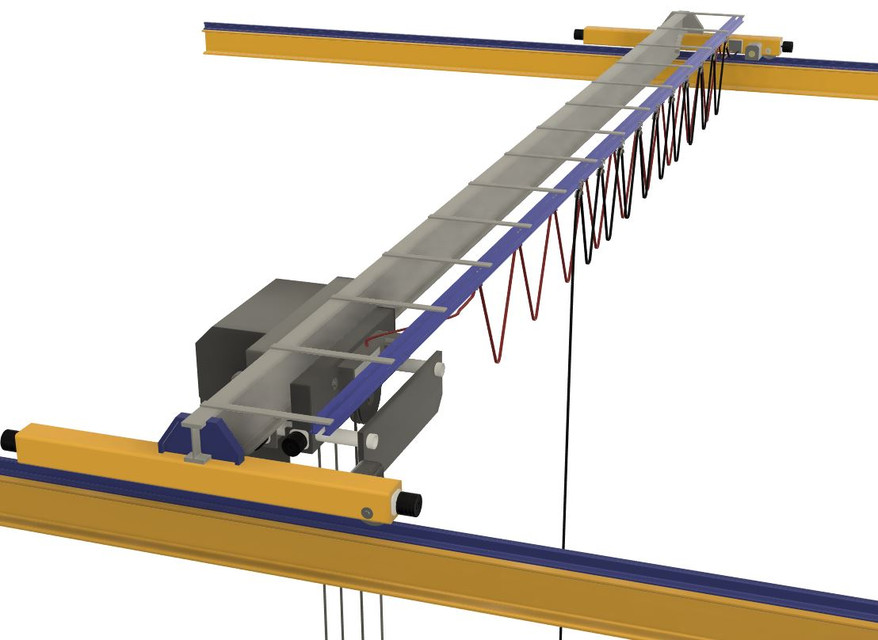 Overhead Crane 3D CAD Model Library GrabCAD
