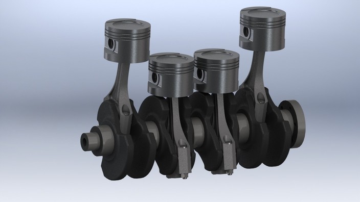 Golf 1.8 GTi 8v Crank, Conrod & Piston Assembly with Motion Study