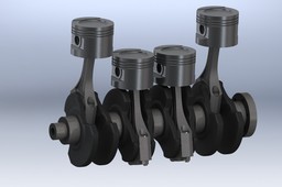 Golf 1.8 GTi 8v Crank, Conrod & Piston Assembly with Motion Study