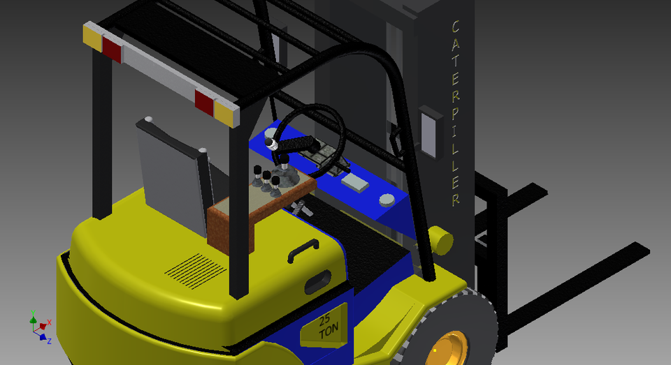 FORKLIFT 3D CAD Model Library GrabCAD